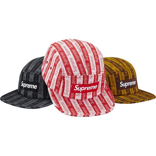 Supreme Jacquard Logo Camp Cap for fall winter 14 season