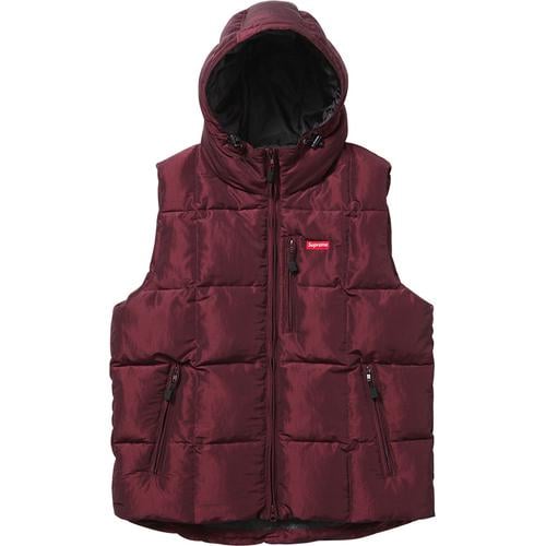 Supreme Iridescent Puffy Vest for fall winter 14 season