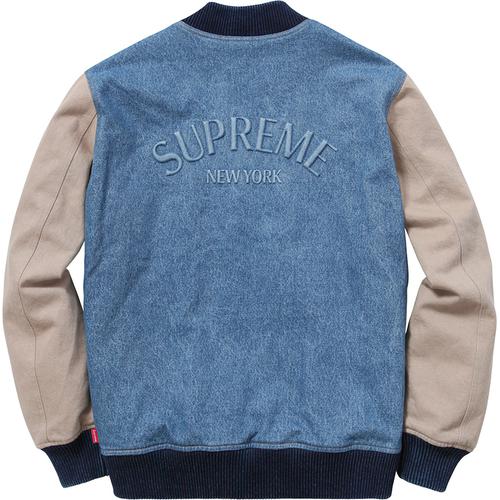 Supreme Denim Twill Varsity Jacket (FW14)