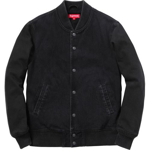 Denim Twill Varsity Jacket - Supreme Community