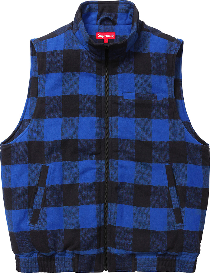 Buffalo Plaid Flannel Vest - fall winter 2014 - Supreme