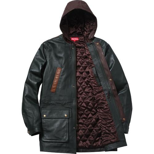 Supreme Hooded Leather Parka (FW14)