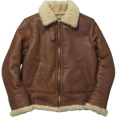 Details on Supreme Schott B-3 Shearling Jacket None from fall winter
                                                    2014