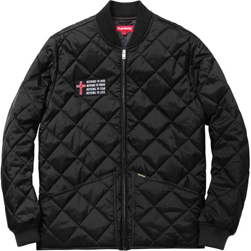 Details on Quilted Work Jacket None from fall winter 2014