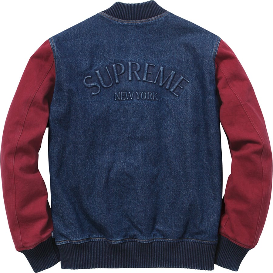 Denim Twill Varsity Jacket - fall winter 2014 - Supreme