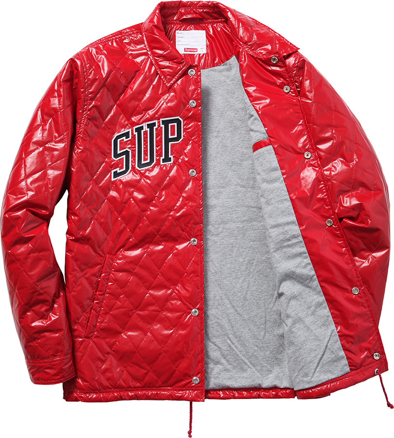 Quilted Coaches Jacket - fall winter 2014 - Supreme