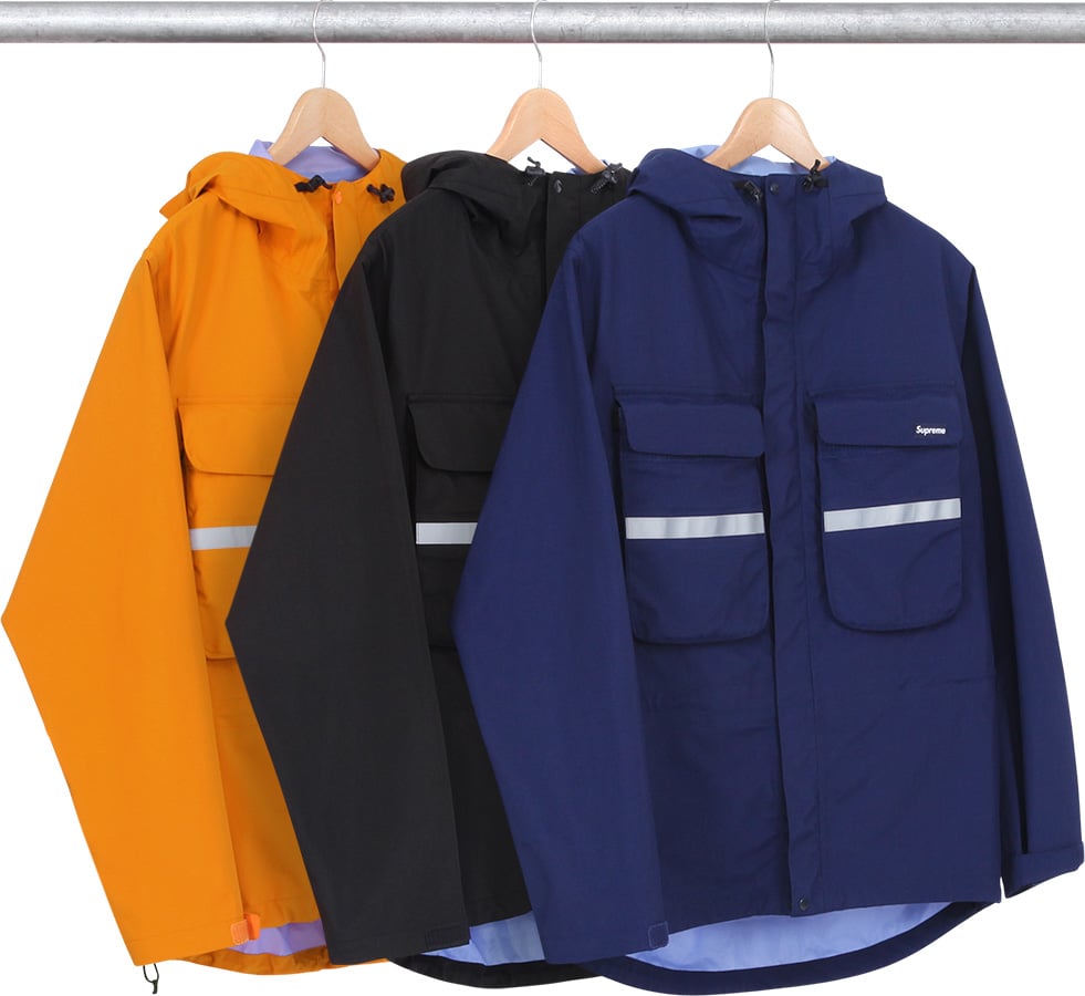 supreme hi vis taped seam jacket