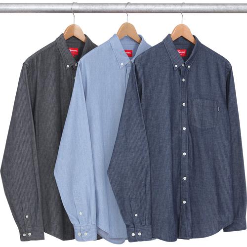 Supreme Herringbone Denim Shirt for fall winter 14 season