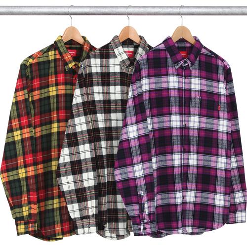 Supreme Tartan Flannel Shirt for fall winter 14 season