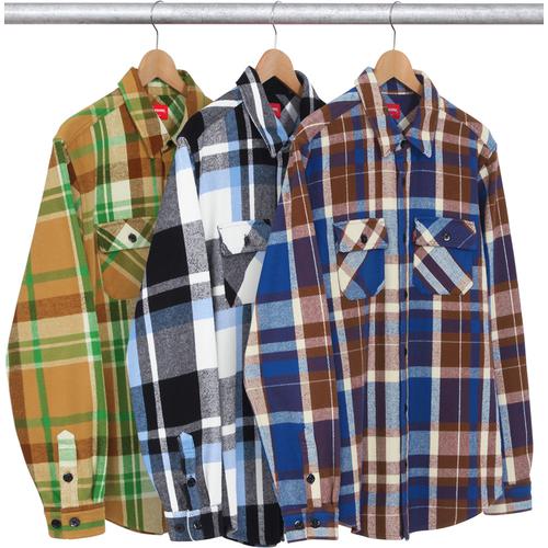 Supreme Heavyweight Plaid Shirt for fall winter 14 season