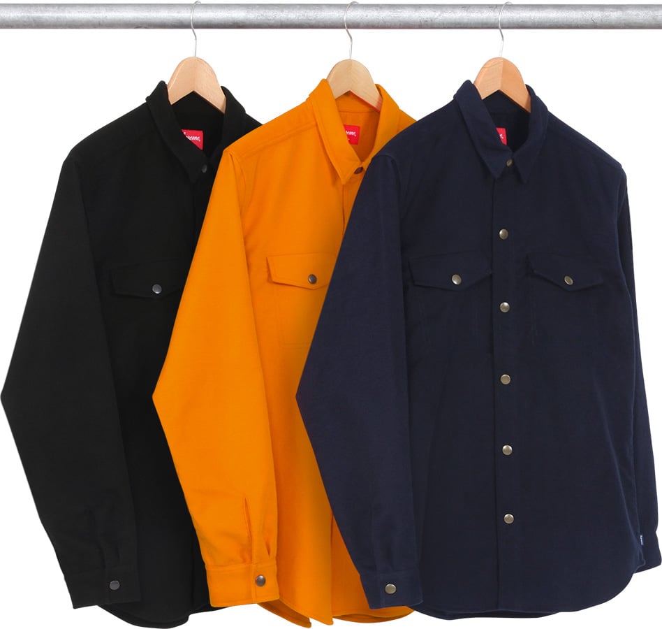 Moleskin Snap Front Work Shirt - fall winter 2014 - Supreme