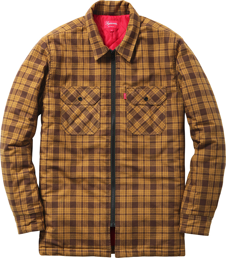 Quilted Zip Flannel Shirt - fall winter 2014 - Supreme