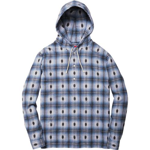 Details on Shadow Plaid Hooded Shirt None from fall winter 2014