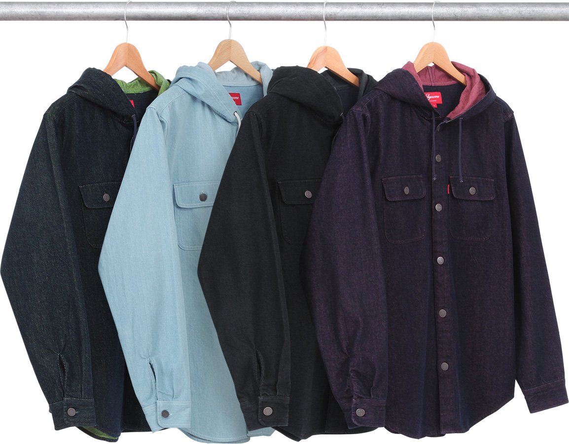 Details Supreme Denim Hooded Shirt - Supreme Community