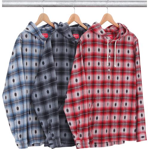 Supreme Shadow Plaid Hooded Shirt for fall winter 14 season