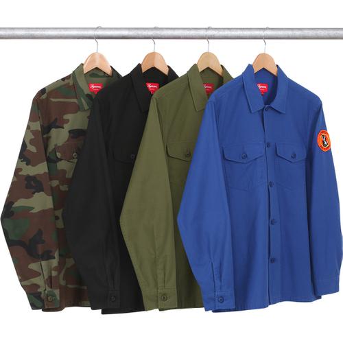 Supreme Army Shirt for fall winter 14 season