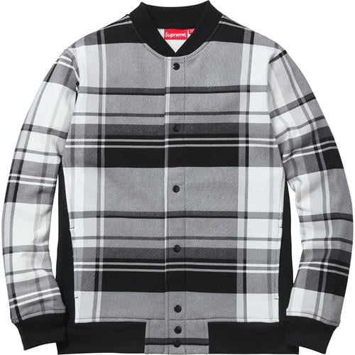 Supreme Plaid Snap Front Sweat for fall winter 14 season