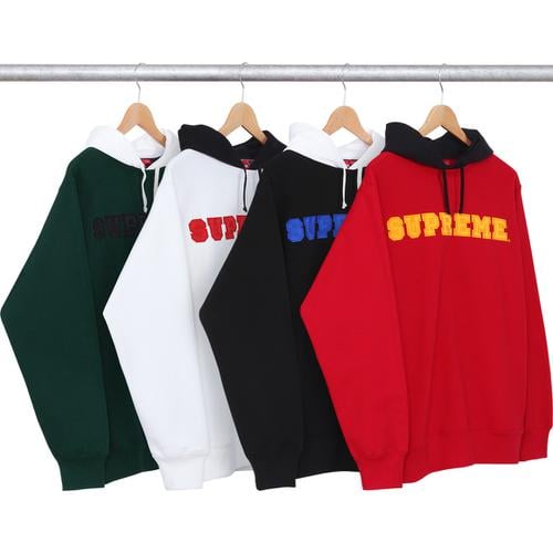 Supreme Hooded Crewneck Pullover for fall winter 14 season