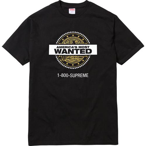 Supreme Most Wanted Tee for fall winter 14 season