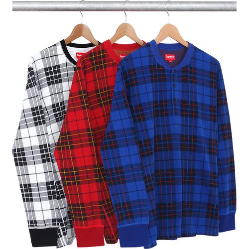 Supreme Tartan Henley for fall winter 14 season