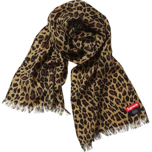 Supreme Leopard Scarf for fall winter 15 season