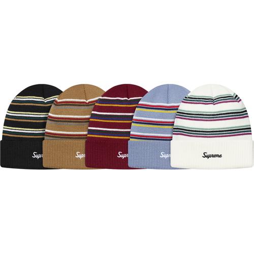 Supreme Multi Stripe Beanie for fall winter 15 season