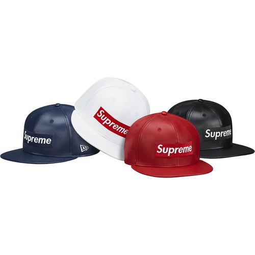 Supreme Leather Box Logo New Era for fall winter 15 season