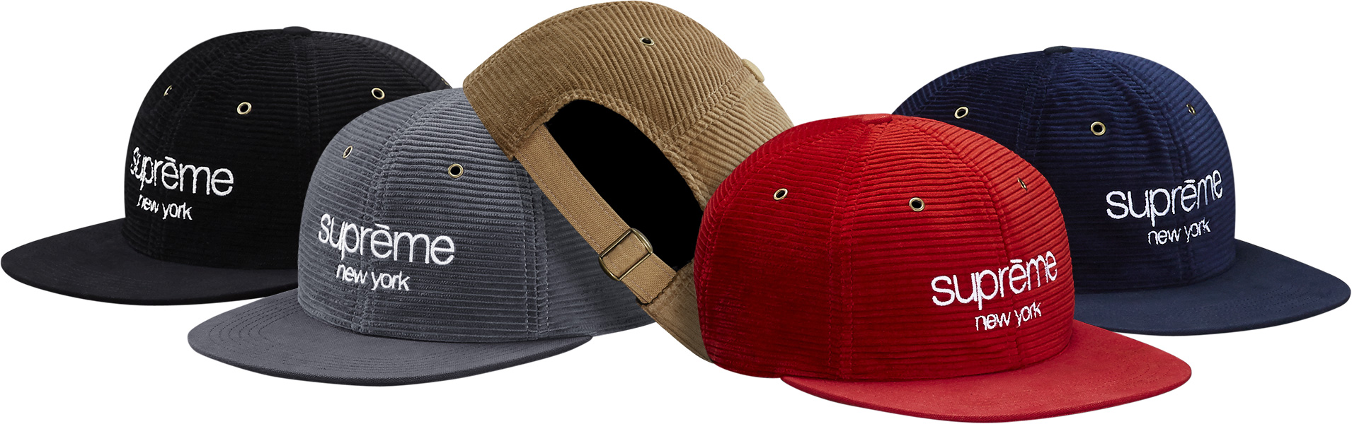 Cord Classic Logo 6-Panel - fall winter 2015 - Supreme