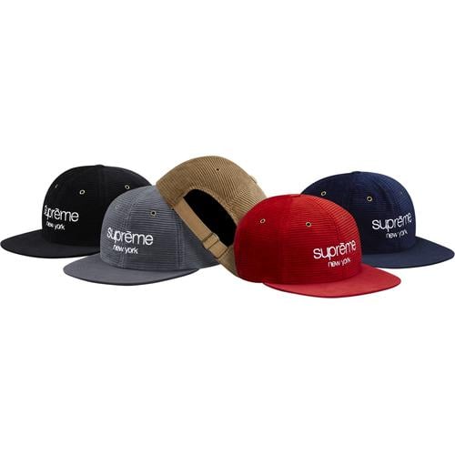 Supreme Cord Classic Logo 6-Panel for fall winter 15 season