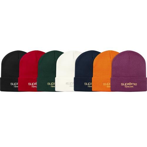 Supreme Metallic Classic Logo Beanie for fall winter 15 season