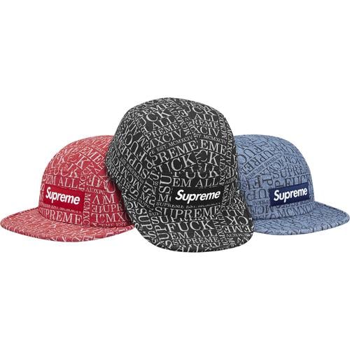 Supreme Fuck ‘Em All Denim Camp Cap for fall winter 15 season