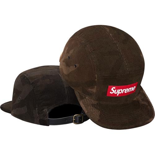 Supreme Cord Camo Camp Cap for fall winter 15 season