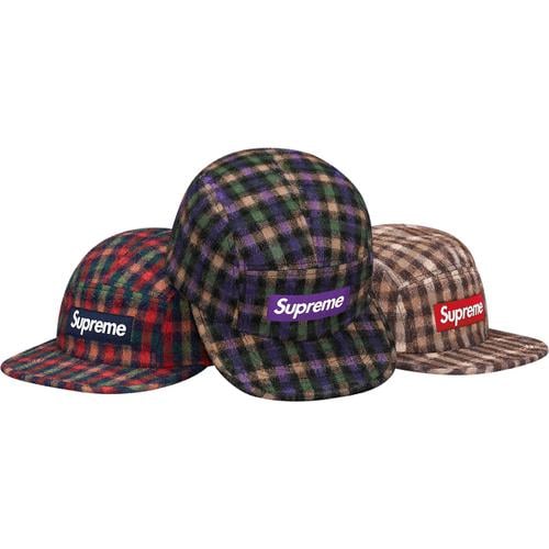 Supreme Wool Plaid Camp Cap for fall winter 15 season