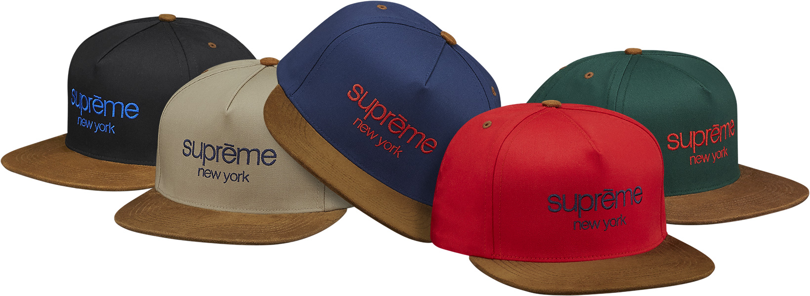 Classic Logo Suede Visor 5-Panel - fall winter 2015 - Supreme