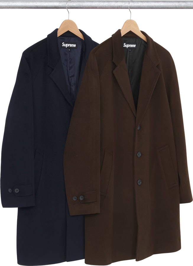19350円特売情報 激安価格販売 Supreme 17AW Wool Overcoat チェスター