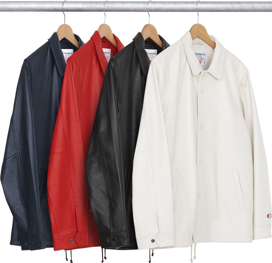 Champion Leather Coaches Jacket - fall winter 2015 - Supreme