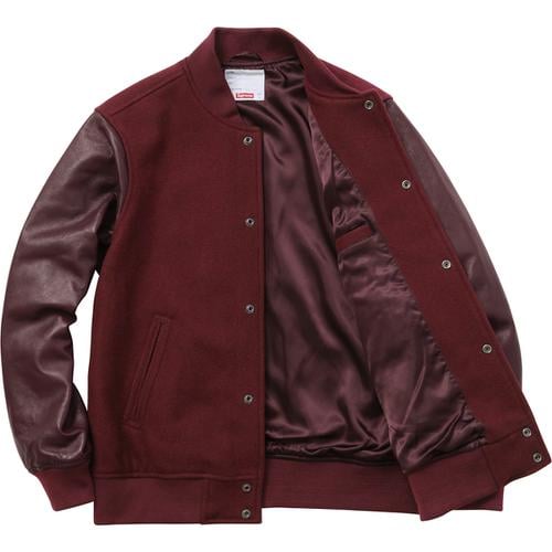 Details on Wool Varsity Crew Jacket None from fall winter 2015