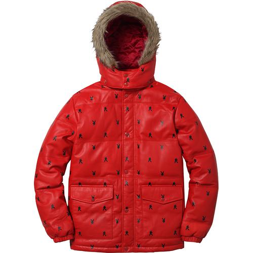 Details on Supreme Playboy© Leather Puffy Jacket None from fall winter 2015