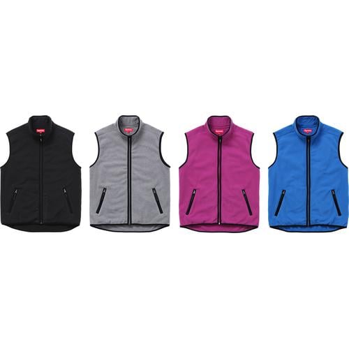 Details on Polartec Fleece Vest from fall winter
                                            2015