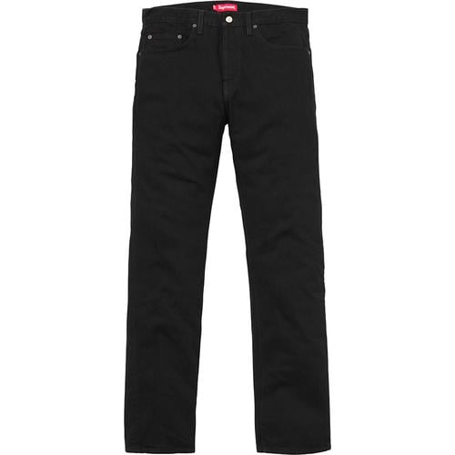 Supreme Black Slim Jean for fall winter 15 season