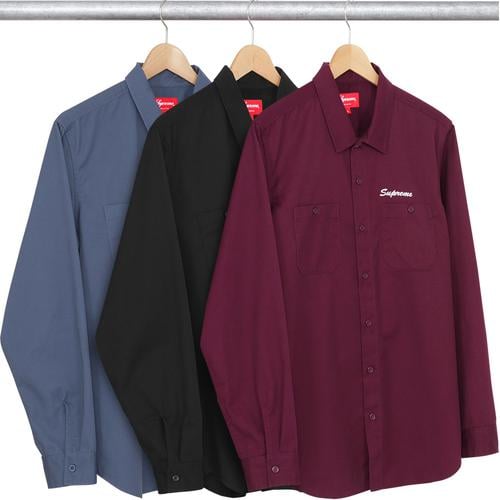 Supreme Pledge Allegiance Work Shirt for fall winter 15 season