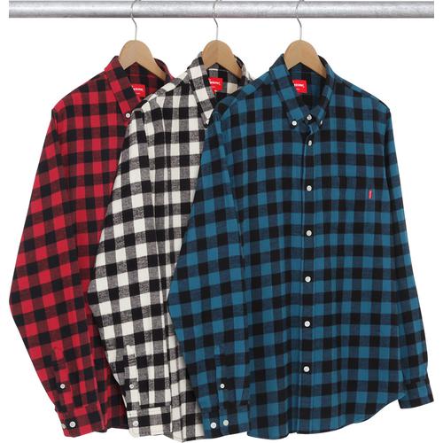 Supreme Small Buffalo Flannel Shirt for fall winter 15 season