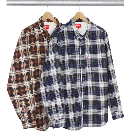 Supreme Flannel Sherpa Shirt for fall winter 15 season