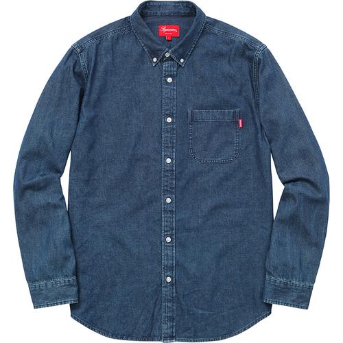 Details on Faded Denim Shirt None from fall winter 2015