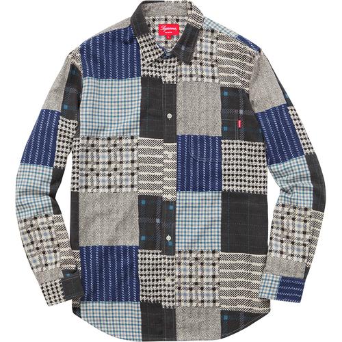 Details on Printed Patchwork Flannel Shirt None from fall winter 2015