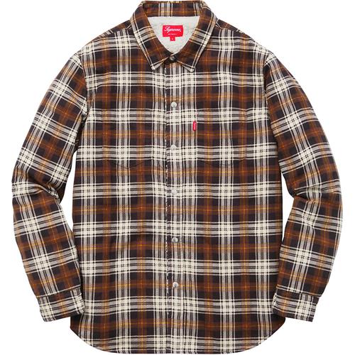 Details on Flannel Sherpa Shirt None from fall winter 2015