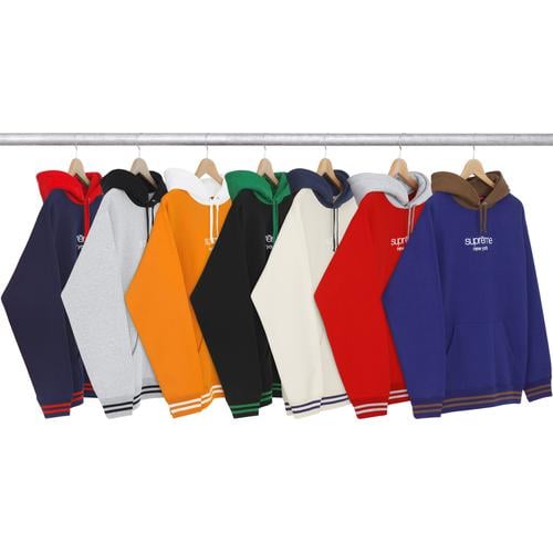 Supreme Classic Logo Hooded Sweatshirt for fall winter 15 season