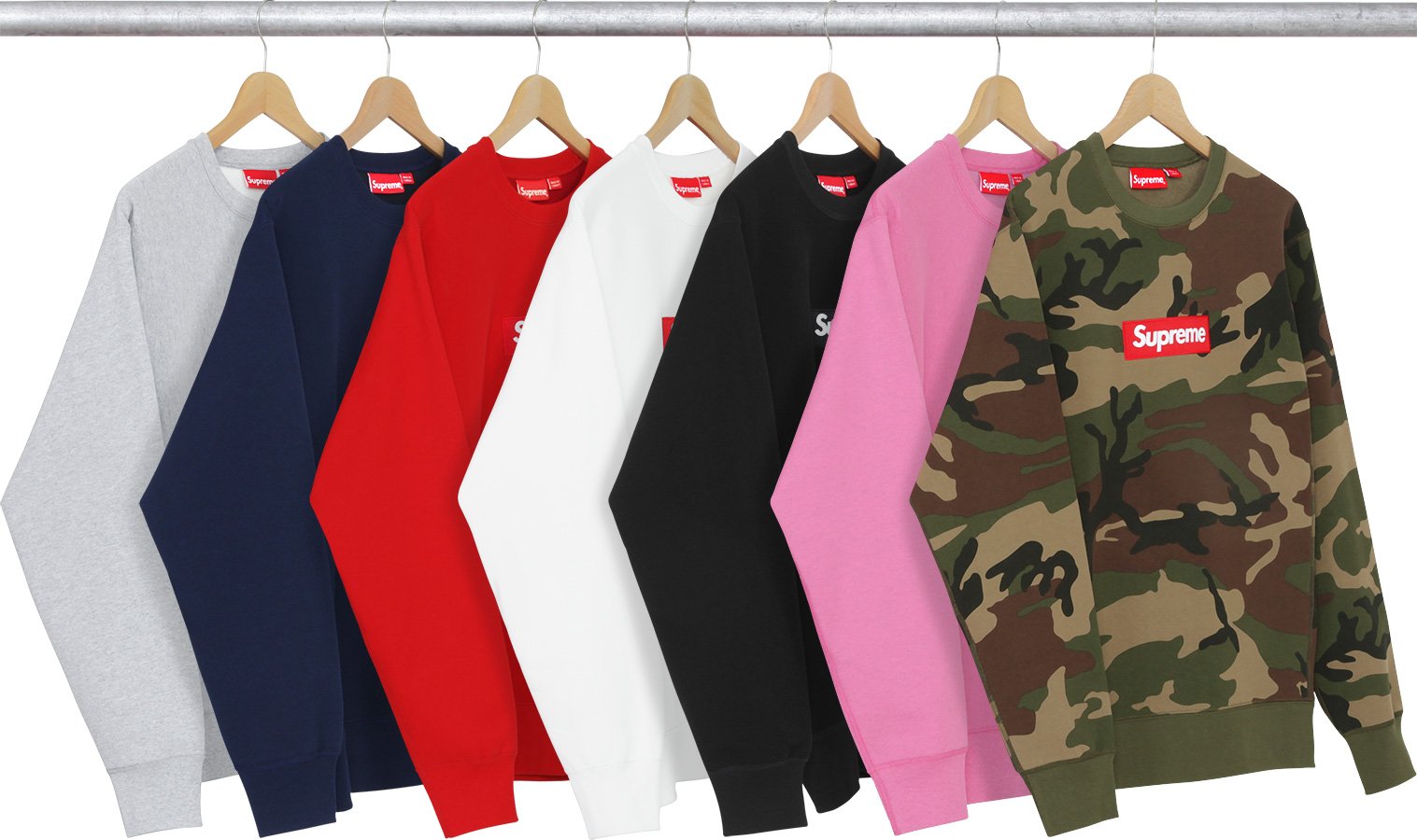 supreme 2015aw boxlogo crew neck