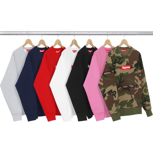 fw15 supreme arc logo crewneck sweatshirt, red