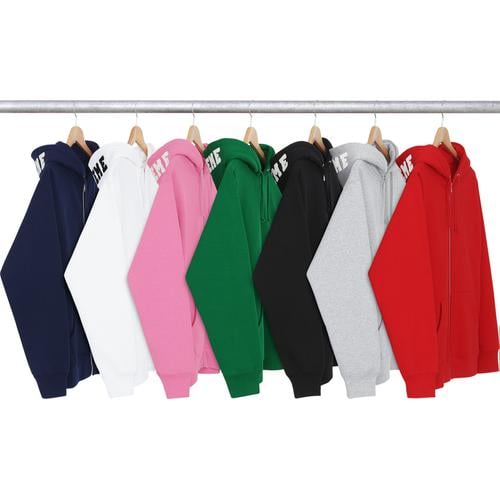 Supreme Felt Hood Logo Zip-Up Sweat for fall winter 15 season